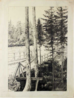 Тамби Владимир Александрович. Мостик в лесу 